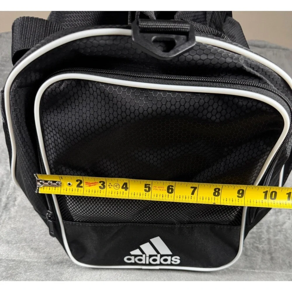 Adidas Defender Medium Duffle Bag‎ Black White One Size 104384-A No Strap